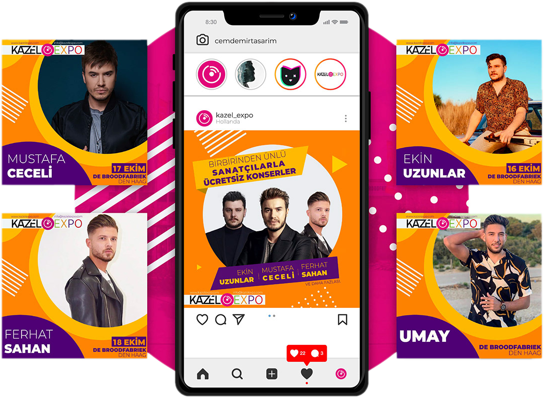 Kazel Expo Fest — Sosyal Medya